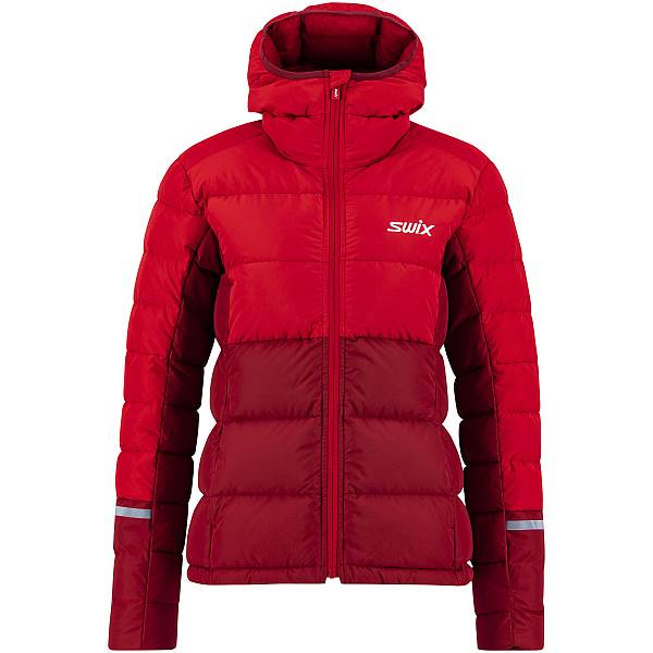 Swix Dynamic Down Jacket W – damska kurtka puchowa Swix Dynamic 13286- kolor rabarbarowo-czerwony 94305
